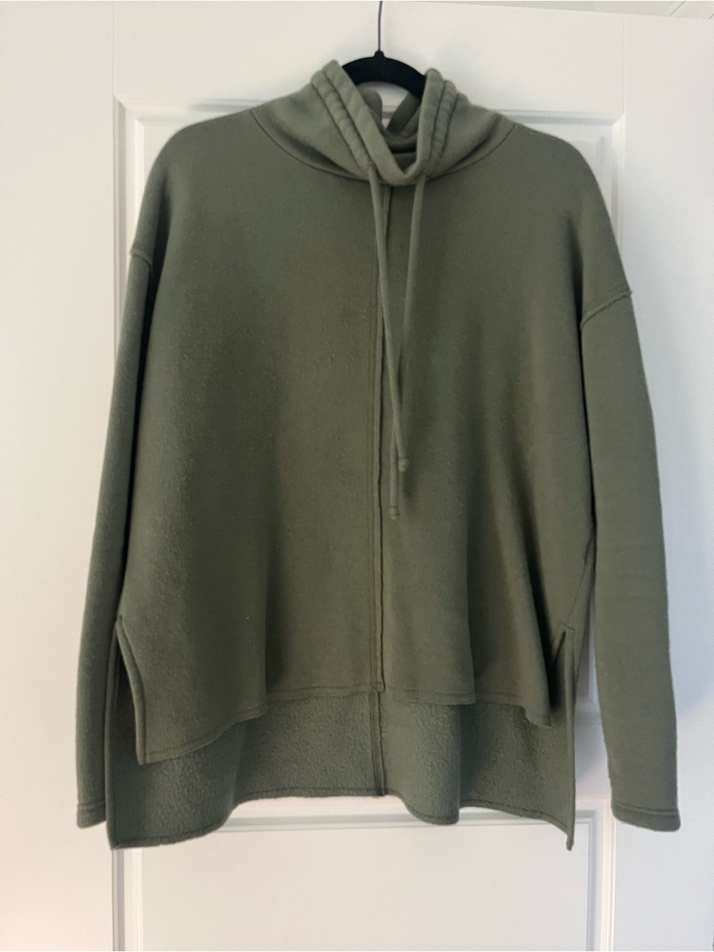 Treasure & Bond Olive Green Funnel Neck Sweater